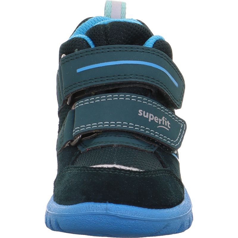 Superfit SPORT7 MINI Unisex | Jungen Sneaker high - Material: Leder/Sonstiges Material/Textil in Grün