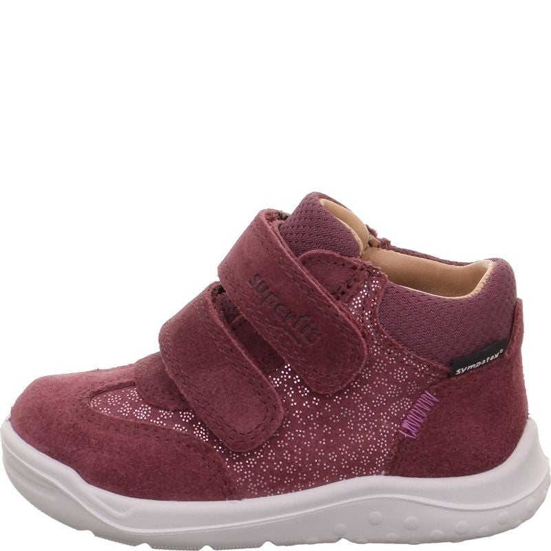 Superfit WHALEY Sneakers high - Material: Leather/Textil in Red