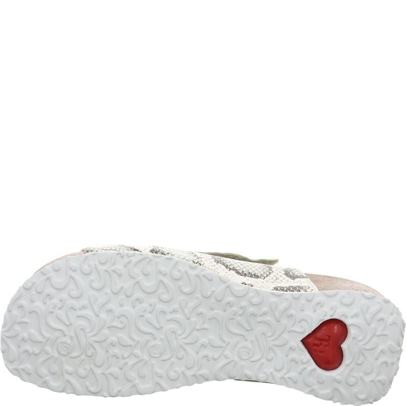 Think MIZZI DAMEN Mules - Material: Leather in Multicolored