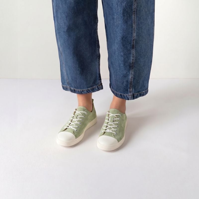 Think TURNA WOMEN Woman Sneakers low - Material: Leather in Green