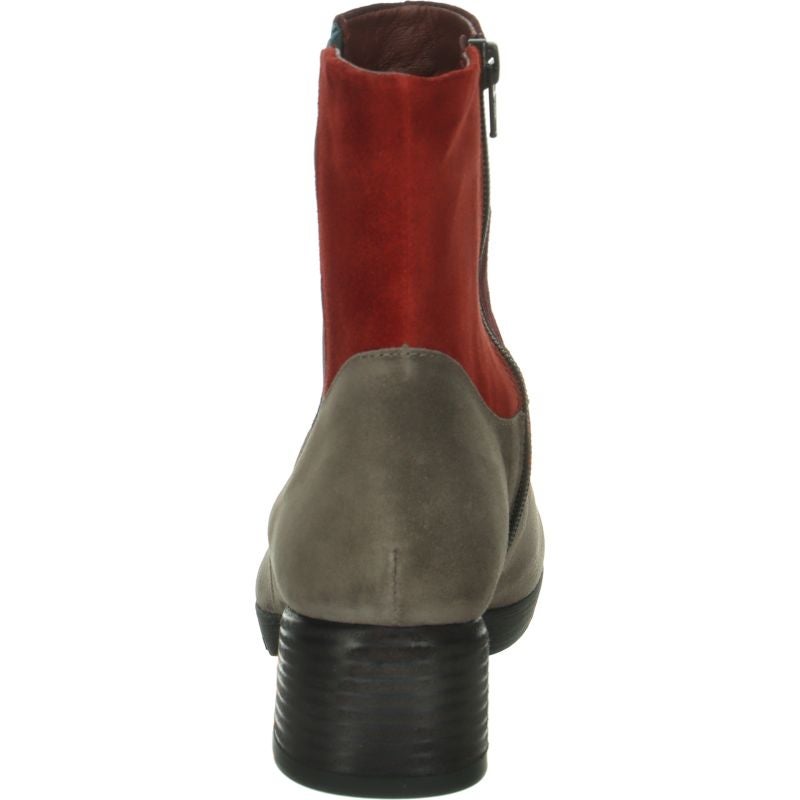 Think NOLA Woman Ankle boot - Material: Leather in Grey