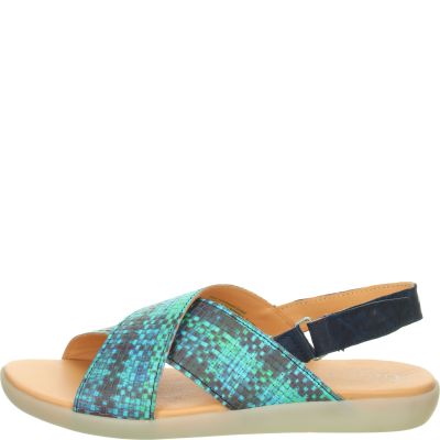 Think! NATURE SAND Damen Riemchensandale - Material: Leder in Mehrfarbig