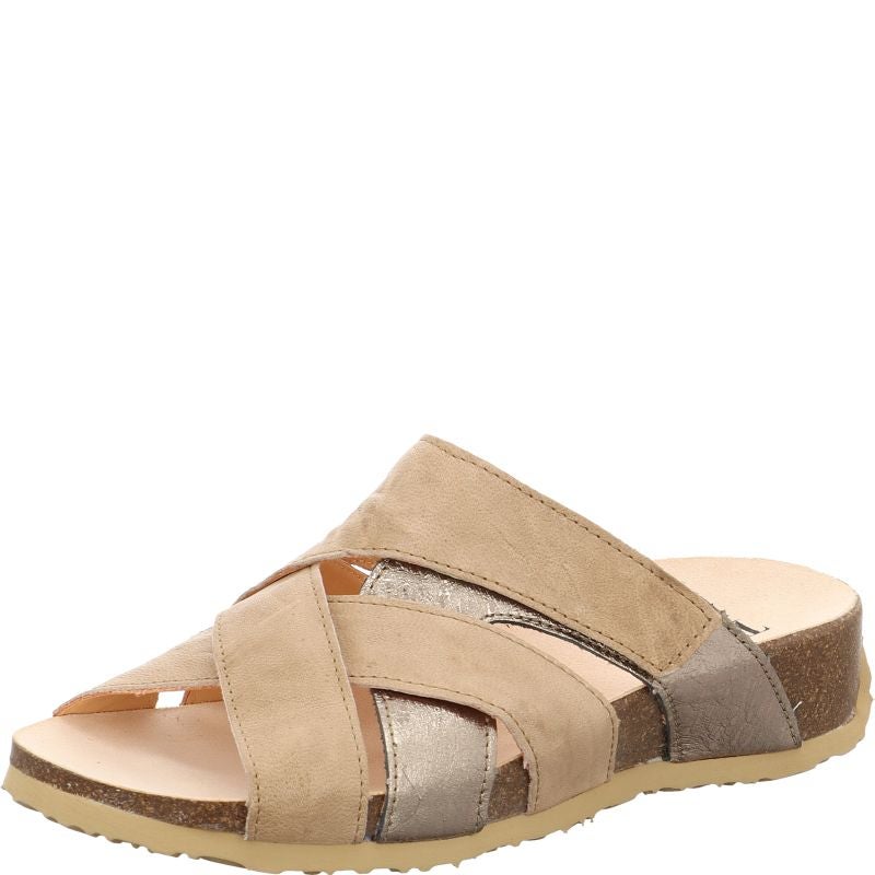 Think MIZZI DAMEN Woman  - Material: Leather in Beige