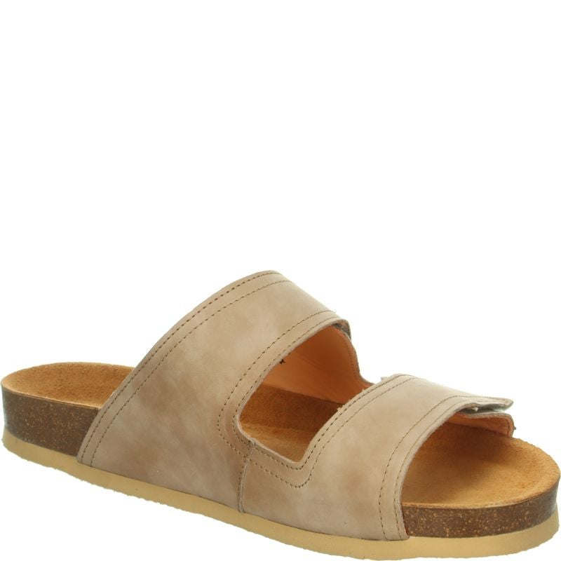 Think WOLFI Men Mules - Material: Leather in Beige