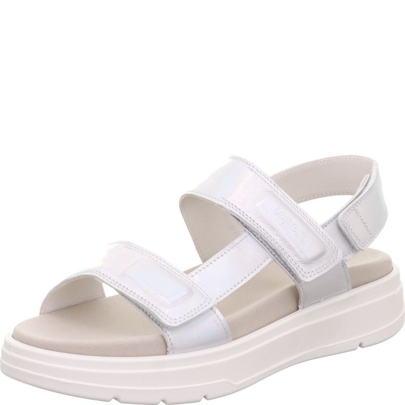Legero SUNWALKER Damen Plateau-Sandale - Material: Leder in Metallic