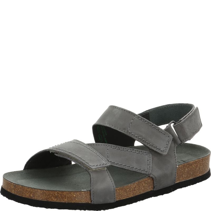 Think WOLFI Men Sandal - Material: Leather in Grey