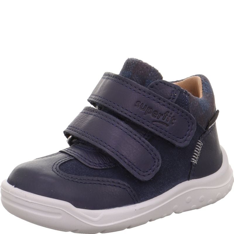 Superfit WHALEY Sneakers high - Material: Leather/Textil in Blue