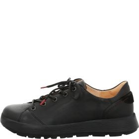 Think! COMODA Damen Schnürschuh - Material: Leder in Schwarz