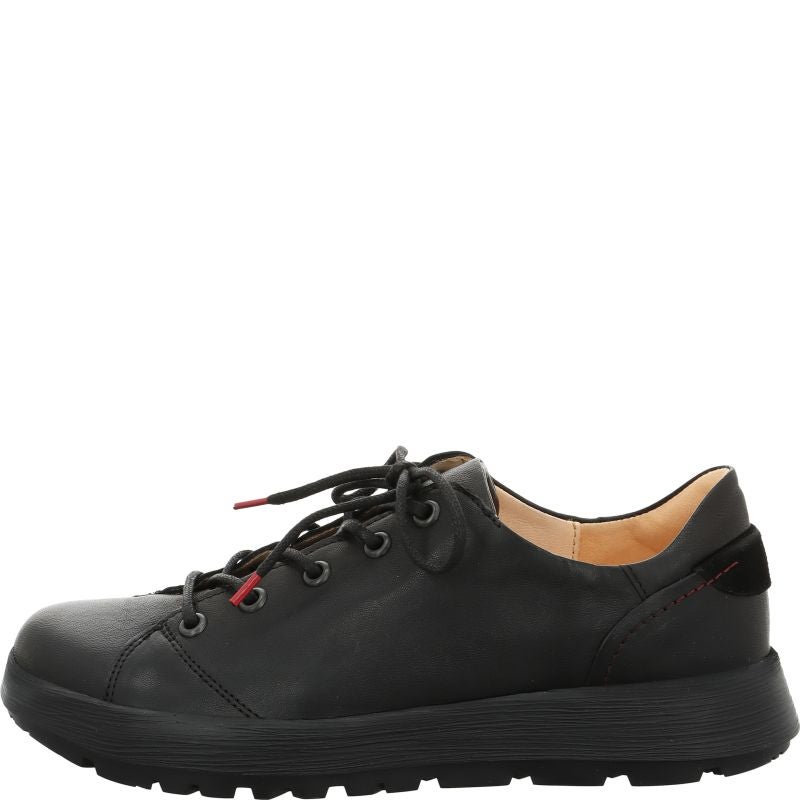 Think COMODA Woman Lace up shoe - Material: Leather in Black