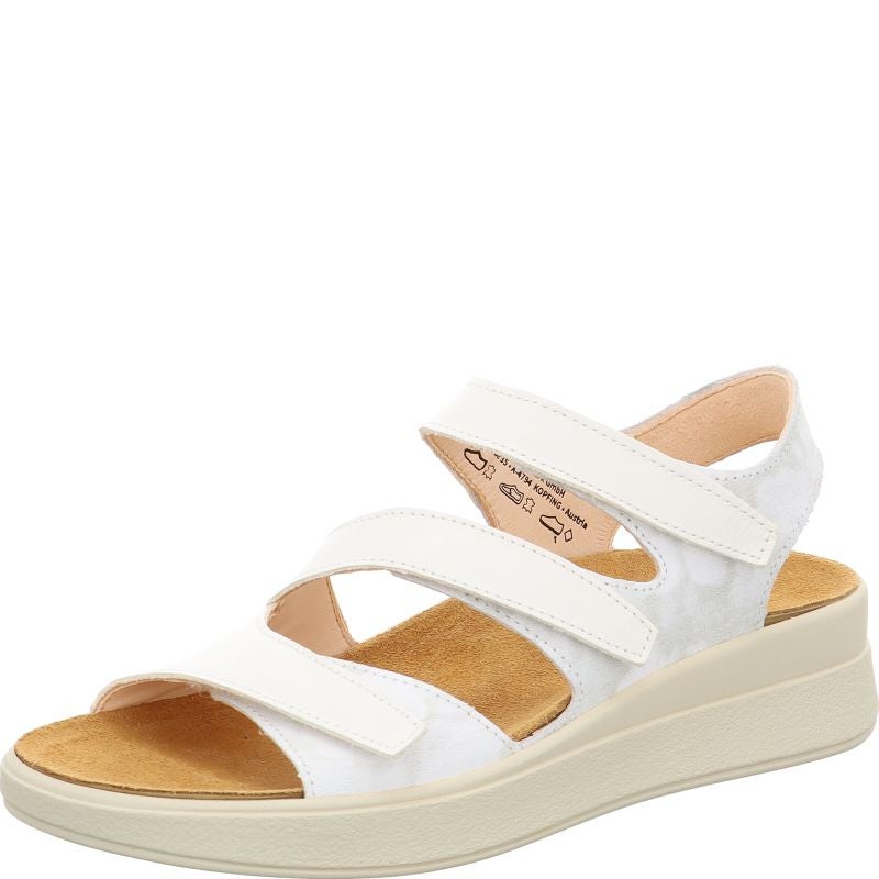 Think MEGGIE Woman Strap sandal - Material: Leather in White
