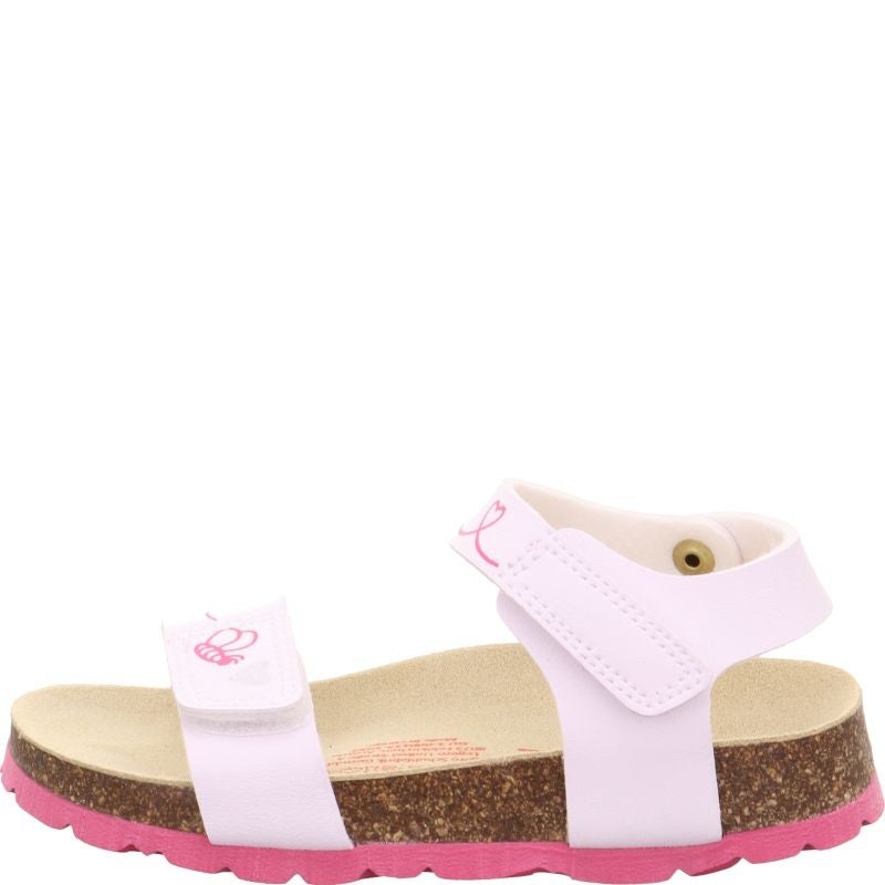 Superfit FUSSBETTPANTOFFEL Girls Sandal - Material: Sonstiges Material in White