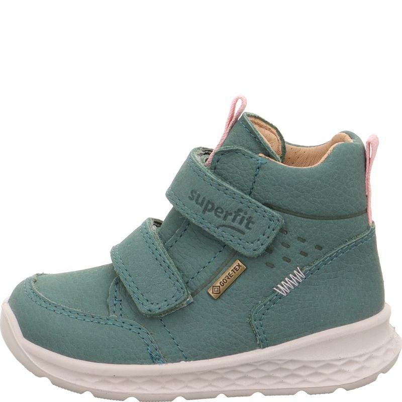 Superfit BREEZE Girls Sneakers high - Material: Leather in Green
