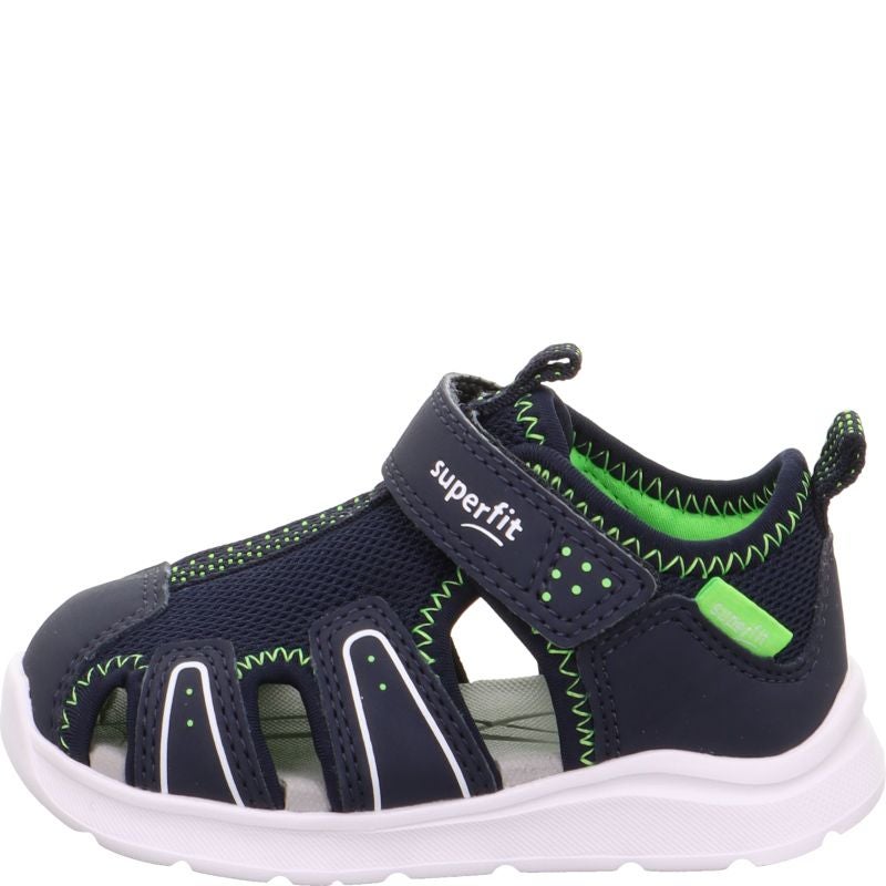 Superfit WAVE Unisex, Jungen Sandale - Material: Textil/Sonstiges Material in Blau