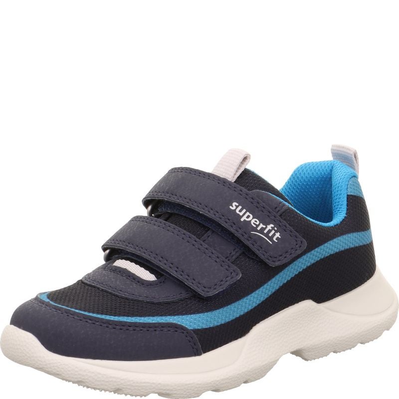 Superfit RUSH Jungen Sneaker low - Material: Textil/Sonstiges Material in Blau