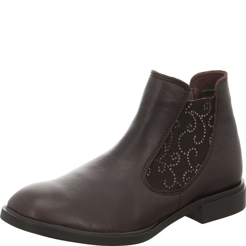 Think NINA Woman Chelsea boot - Material: Leather in Brown