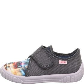 Superfit BILL Jungen Hausschuh - Material: Textil in Grau