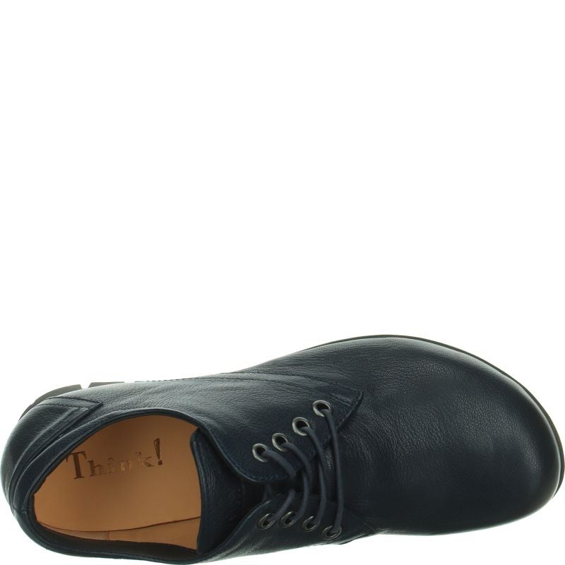 Think! MENSCHA Schnürschuh - Material: Leder in Blau