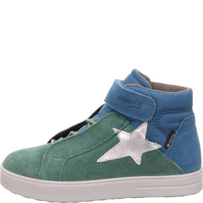 Superfit STELLA Mädchen Sneaker high - Material: Leder/Sonstiges Material/Textil in Grün