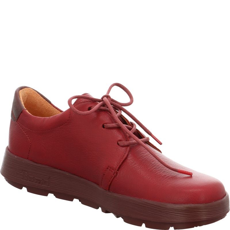 Think COMODA Woman Lace up shoe - Material: Leather in Red