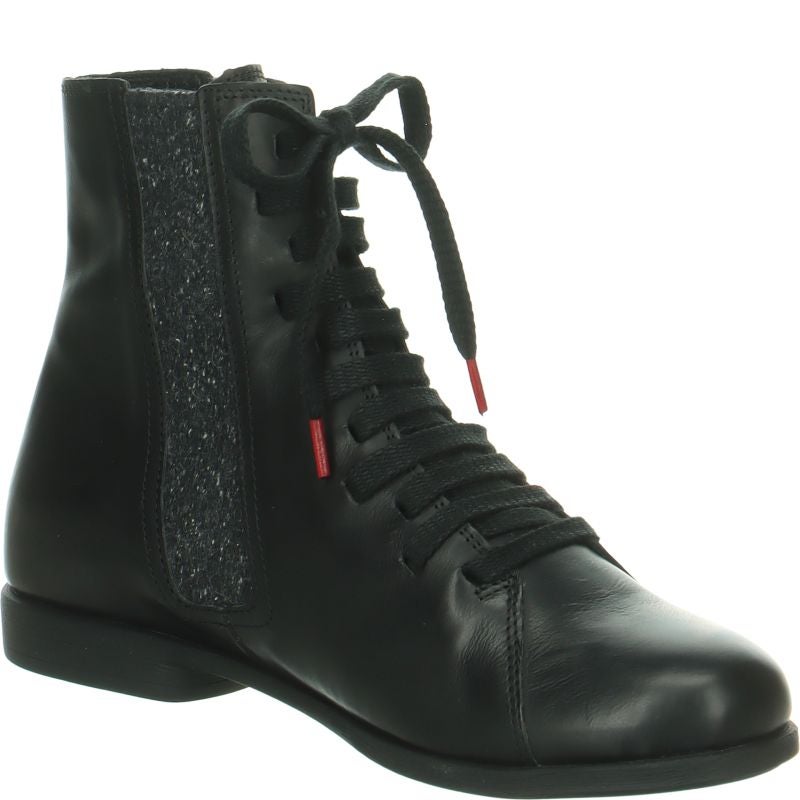 Think! AGRAT Damen Stiefelette - Material: Leder in Schwarz