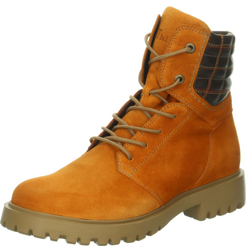 Think TRENTO Woman Ankle boot - Material: Leather in Yellow