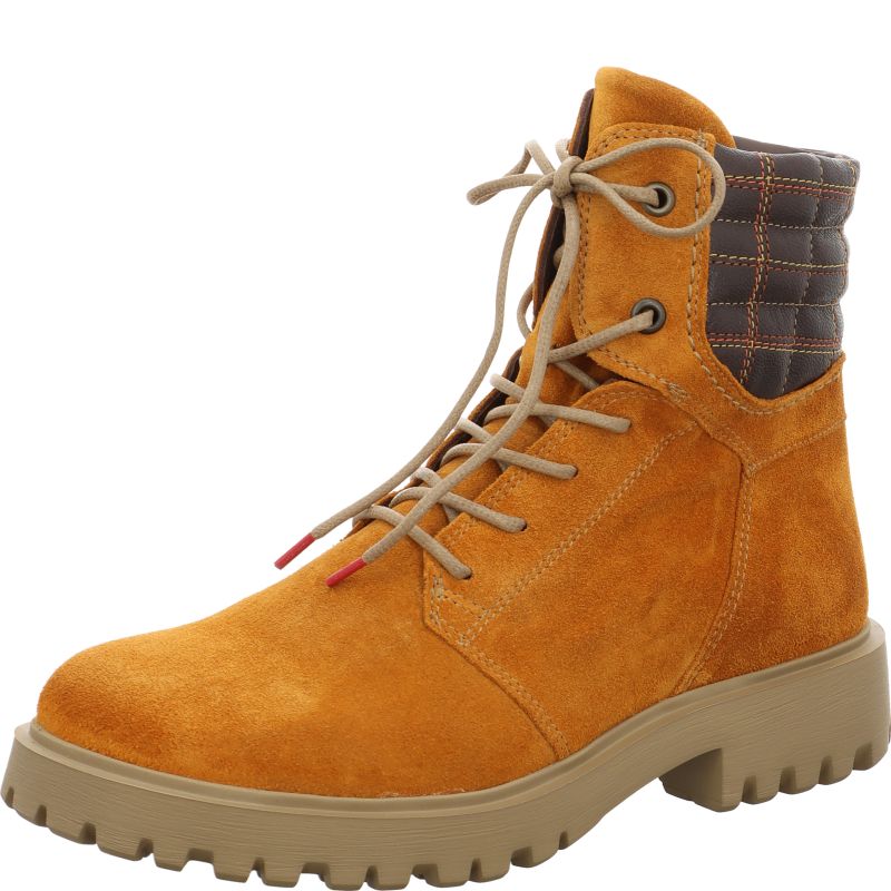 Think TRENTO Woman Ankle boot - Material: Leather in Yellow