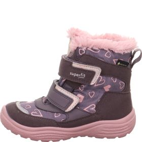 Superfit CRYSTAL Mädchen Boots - Material: Leder/Sonstiges Material/Textil in Lila