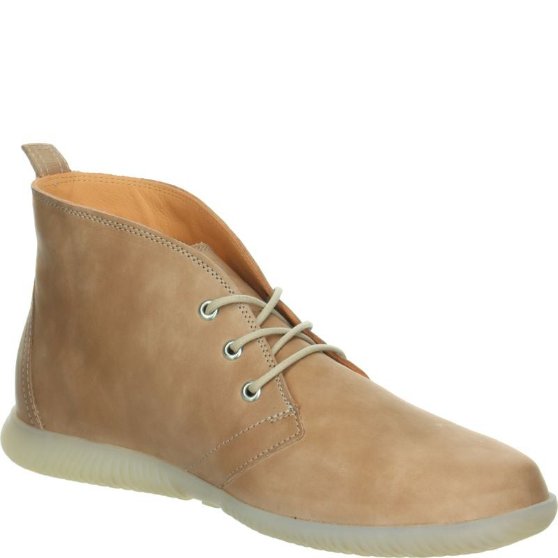 Think HAUKI HERREN Men Sneakers high - Material: Leather in Beige