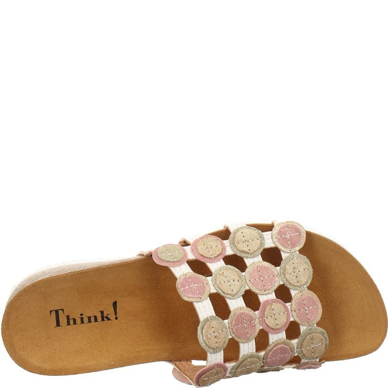 Think JULIA DAMEN Woman Mules - Material: Leather in White
