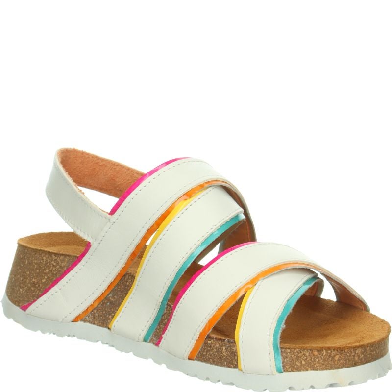 Think KOAK DAMEN Woman Strap sandal - Material: Leather in White
