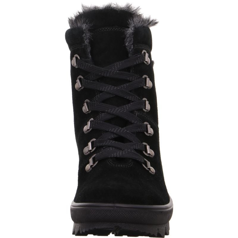 legero NOVARA Damen Schnürboots - Material: Leder in Schwarz