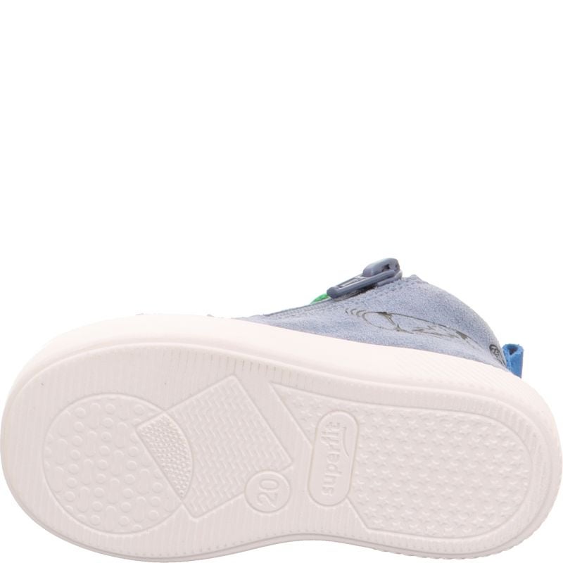 Superfit SUPIES Jungen Sneaker high - Material: Leder/Textil in Blau