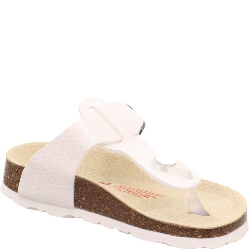 Superfit FUSSBETTPANTOFFEL Girls Slipper - Material: Sonstiges Material in White
