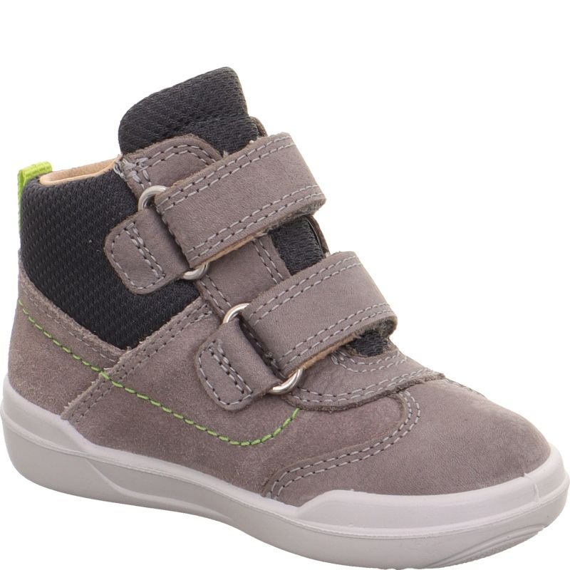 Superfit SUPERFREE Unisex | Jungen Sneaker high - Material: Leder/Textil in Grau