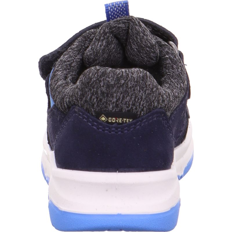 Superfit COOPER Jungen Sneaker low - Material: Leder/Sonstiges Material/Textil in Blau