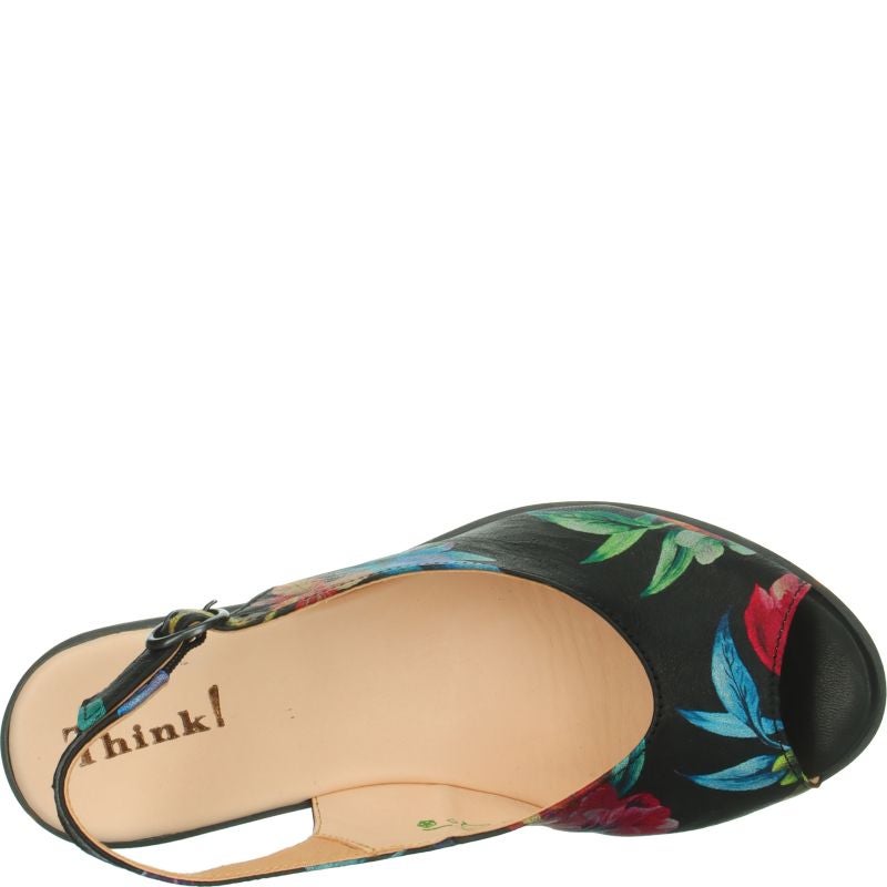 Think ZEPPA Woman Sandal - Material: Leather in Multi Colour