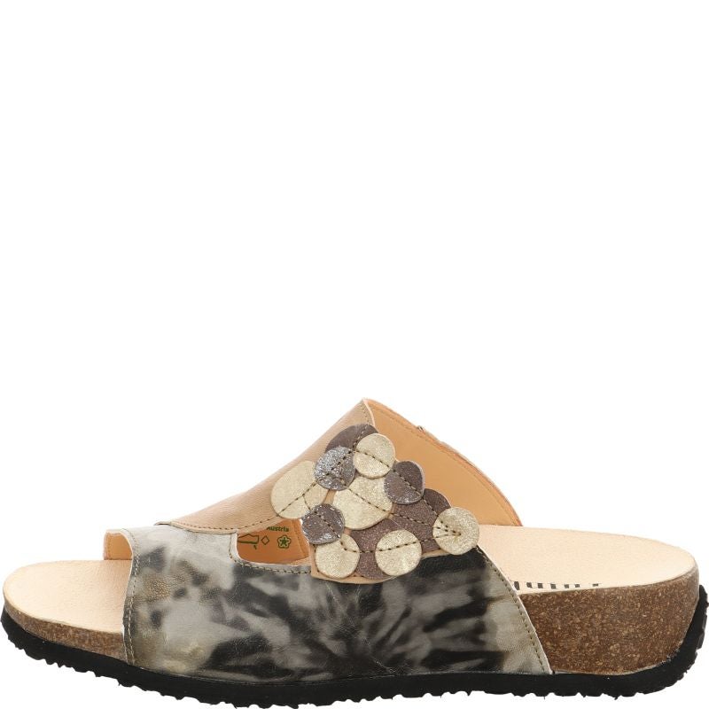 Think MIZZI DAMEN Mules - Material: Leather in Multicolored