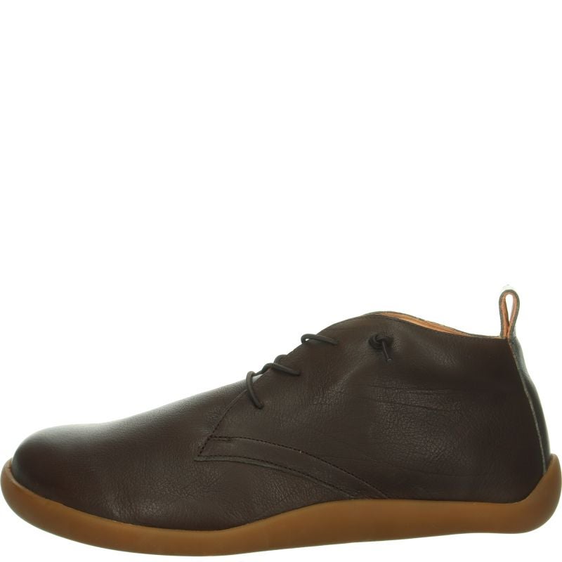 Think HAPPAT Sneakers high - Material: Leather in Brown
