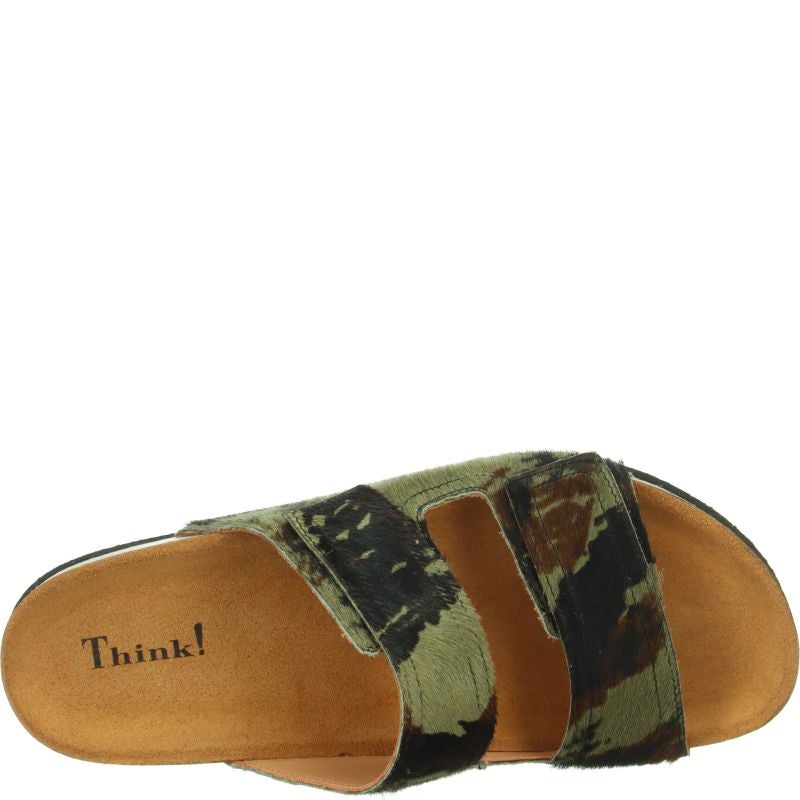 Think! WOLFI Herren Pantolette - Material: Leder in Mehrfarbig