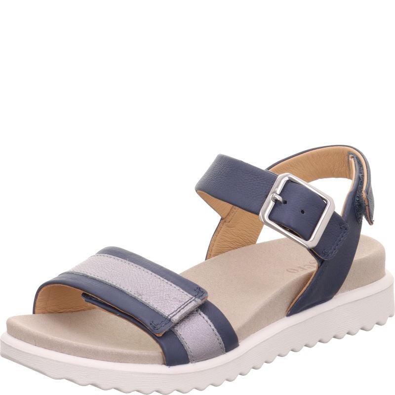 legero MOVE Damen Sandale - Material: Leder in Blau