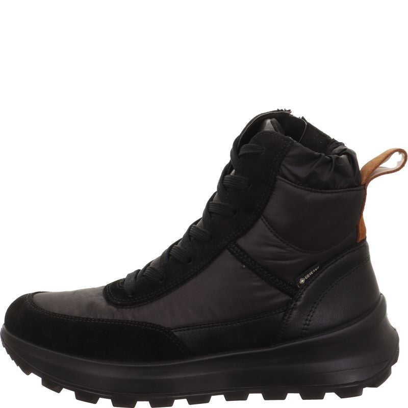 legero T4 RUN Damen Stiefel - Material: Leder/Textil in Schwarz