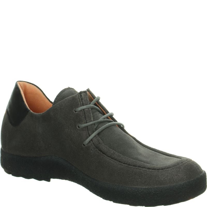 Think GEOAG Men Lace up shoe - Material: Leather in Grey