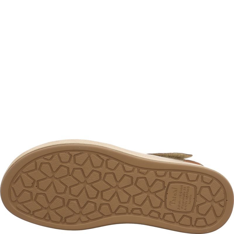 Think! MEGGIE Damen Riemchensandale - Material: Leder in Grau