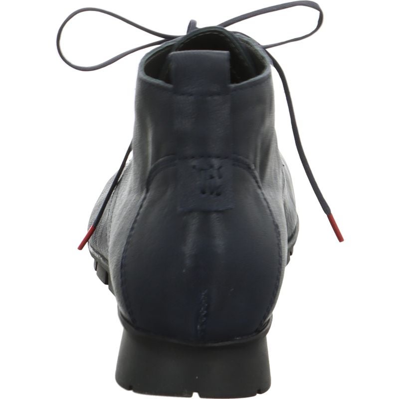 Think MENSCHA Woman Ankle boot - Material: Leather in Blue