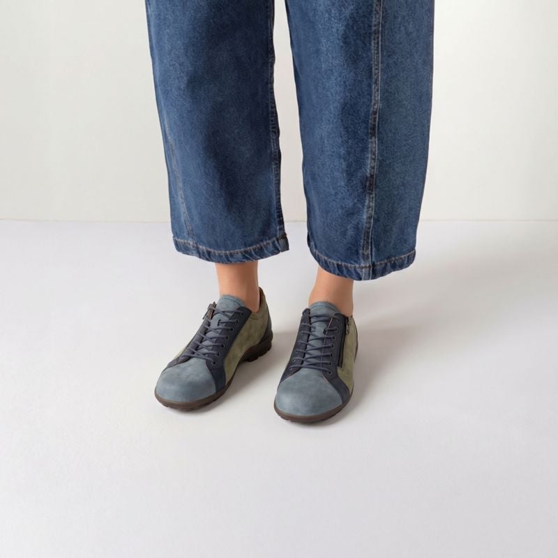 Think KONG HERREN Men Lace up shoe - Material: Leather in Blue