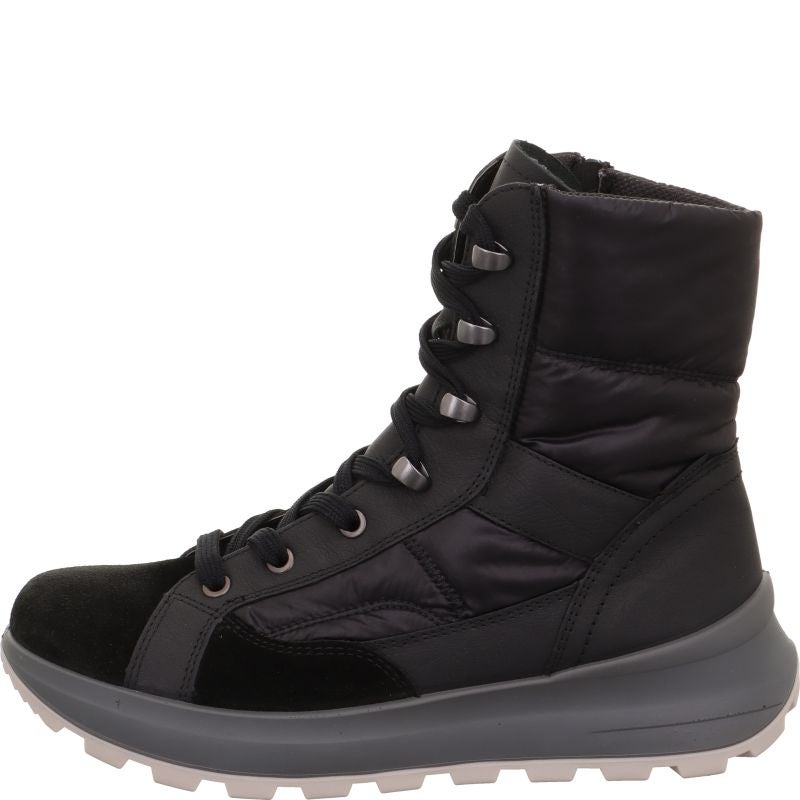 Legero T4 RUN Damen  - Material: Leder/Textil in Schwarz