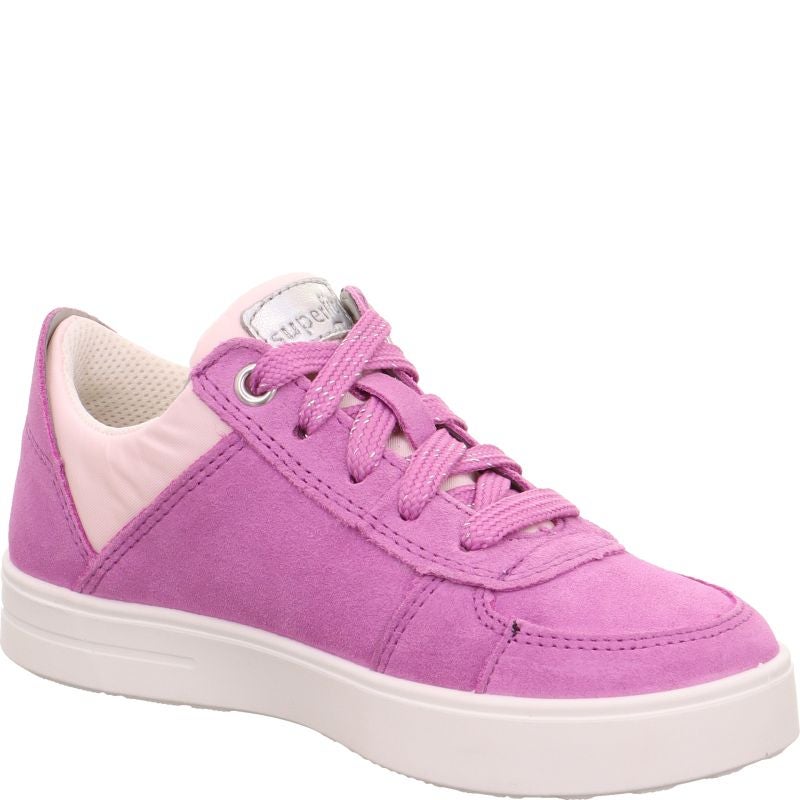 Superfit STELLA Mädchen Sneaker low - Material: Leder/Sonstiges Material/Textil in Lila