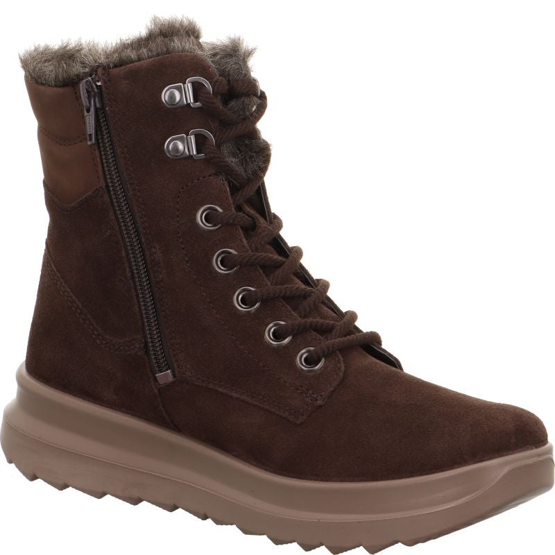 legero DREAMER Damen Schnürboots - Material: Leder in Braun