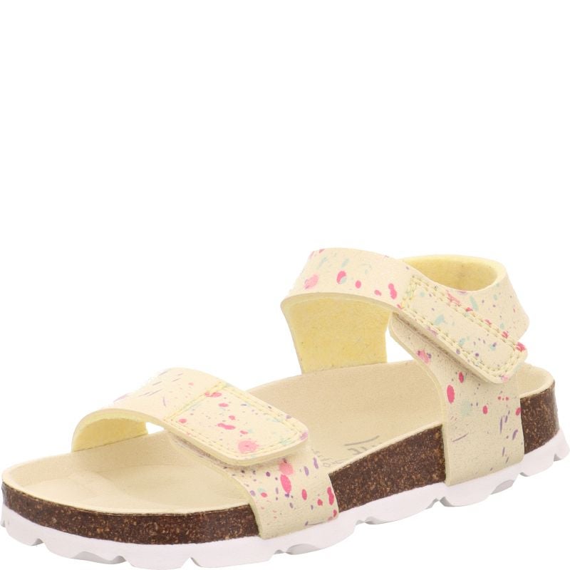 Superfit FUSSBETTPANTOFFEL Girls Sandal - Material: Sonstiges Material in Yellow