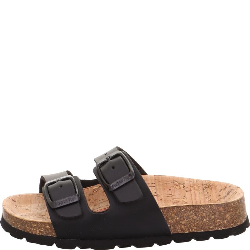 Superfit FUSSBETTPANTOFFEL Slipper - Material: SonstigesMaterial in Black
